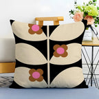 Simple Casual Fashion O-Orla Kiely Cushion Cover Washable Linen Pillowcase Soft  for Sofa Bed Cozy Home Room Decor