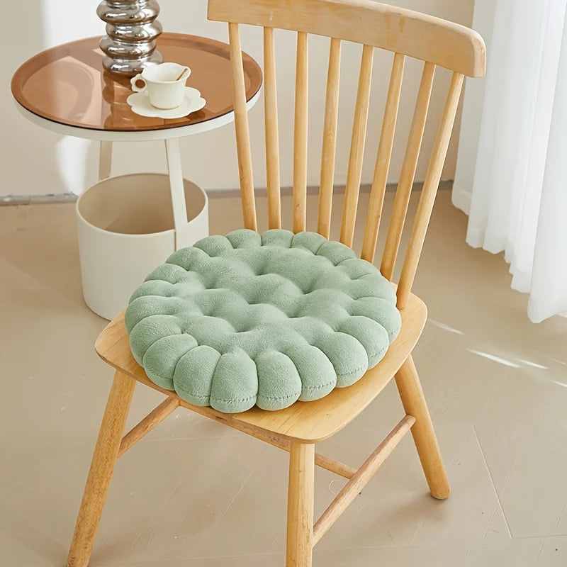 Large Biscuit Shape Plush Cushion,Soft Creative Pillow Chair Seat Pad, Decorative Cookie Japanese Tatami Back Cushion