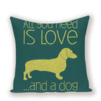 Bulldog Cute Dog Theme Pattern Double-sided Printed pillow cover Short plush Suitable living rooms bedrooms throw cushion cover
