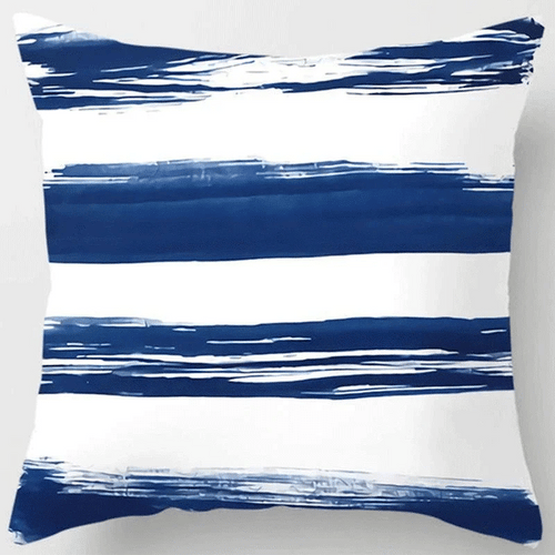 Blue tone style printed square pillowcase car sofa cushion cover decorative home decoration bohemian throw pillow covers40x40cm