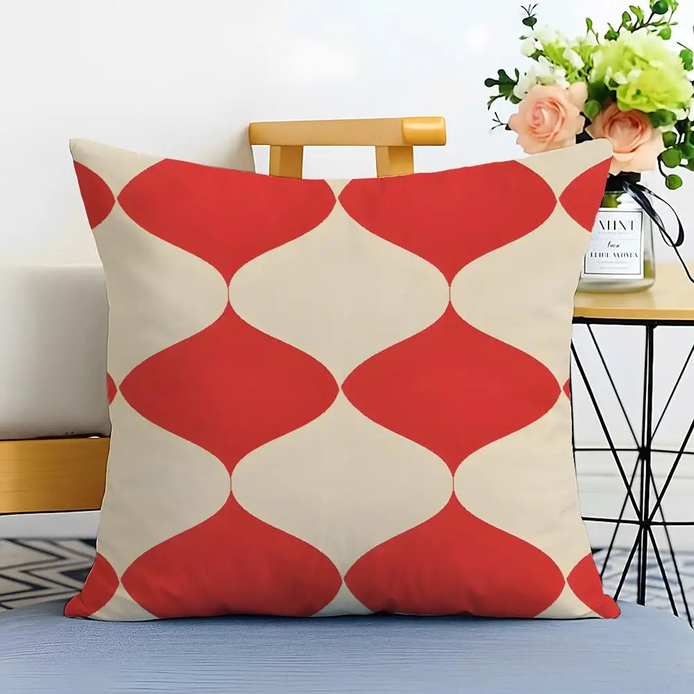 Simple Casual Fashion O-Orla Kiely Cushion Cover Washable Linen Pillowcase Soft  for Sofa Bed Cozy Home Room Decor