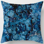 Blue tone style printed square pillowcase car sofa cushion cover decorative home decoration bohemian throw pillow covers40x40cm