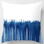 Blue tone style printed square pillowcase car sofa cushion cover decorative home decoration bohemian throw pillow covers40x40cm