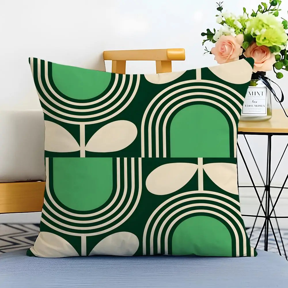 Simple Casual Fashion O-Orla Kiely Cushion Cover Washable Linen Pillowcase Soft  for Sofa Bed Cozy Home Room Decor