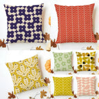 Simple Casual Fashion O-Orla Kiely Cushion Cover Washable Linen Pillowcase Soft  for Sofa Bed Cozy Home Room Decor