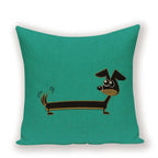 Bulldog Cute Dog Theme Pattern Double-sided Printed pillow cover Short plush Suitable living rooms bedrooms throw cushion cover