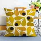 Simple Casual Fashion O-Orla Kiely Cushion Cover Washable Linen Pillowcase Soft  for Sofa Bed Cozy Home Room Decor
