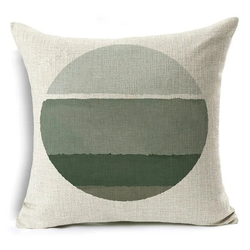 Green Pattern Decorative Cushion Cover Floral Pillow Cover for Car Sofa Decorative Pillow Cover Home Pillow