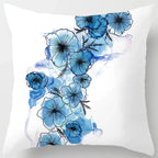 Blue tone style printed square pillowcase car sofa cushion cover decorative home decoration bohemian throw pillow covers40x40cm