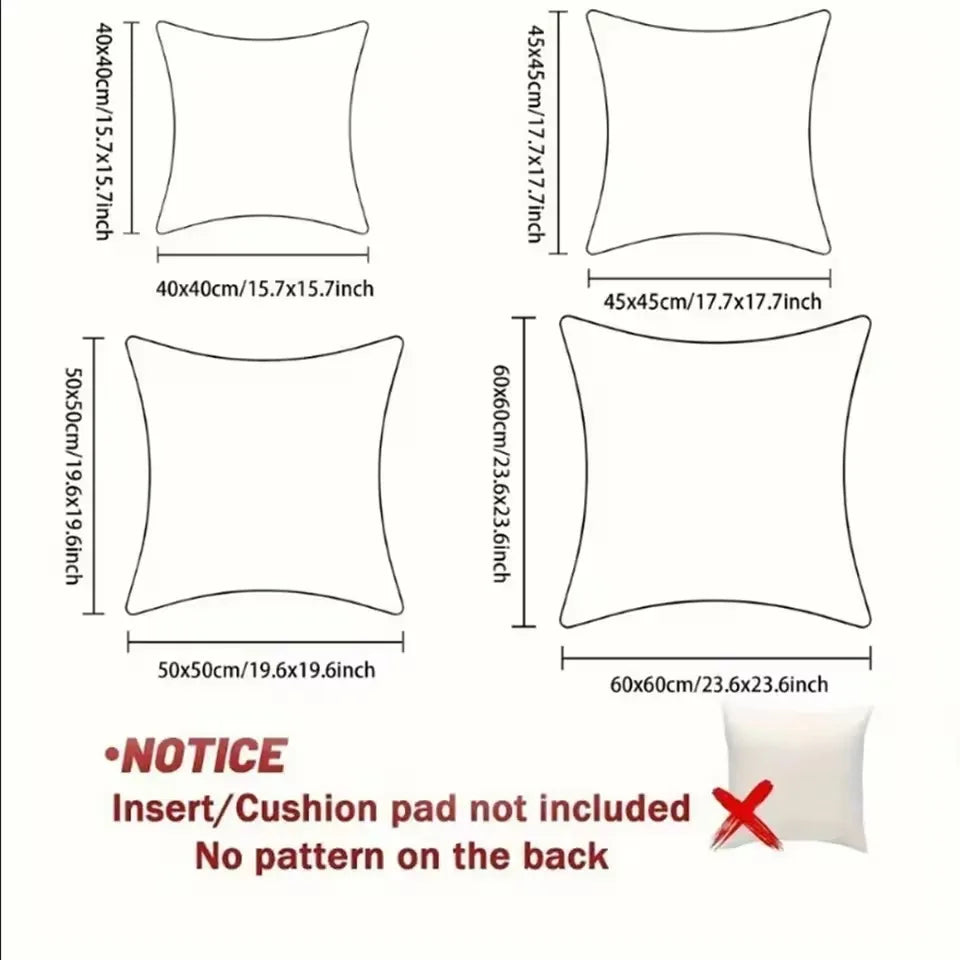 Simple Casual Fashion O-Orla Kiely Cushion Cover Washable Linen Pillowcase Soft  for Sofa Bed Cozy Home Room Decor